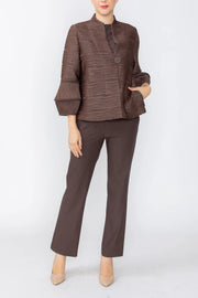 IC COLLECTION Jacket - C1164J - BROWN