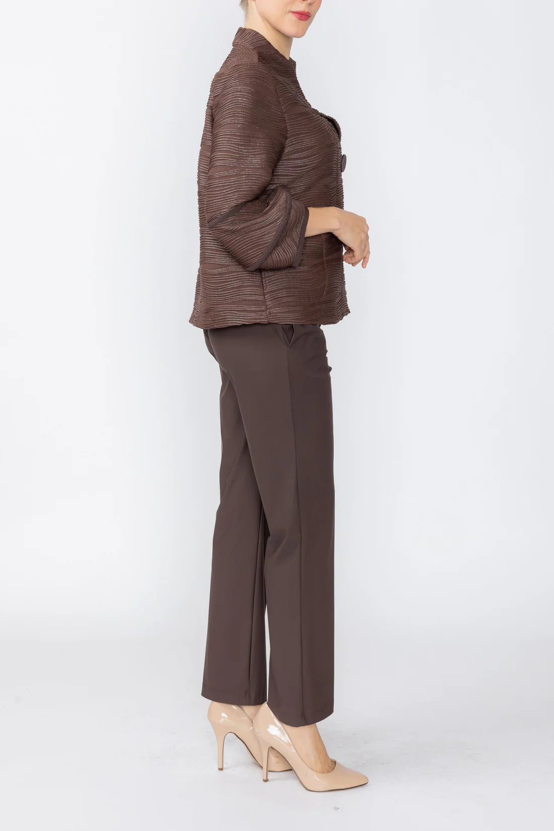 IC COLLECTION Jacket - C1164J - BROWN