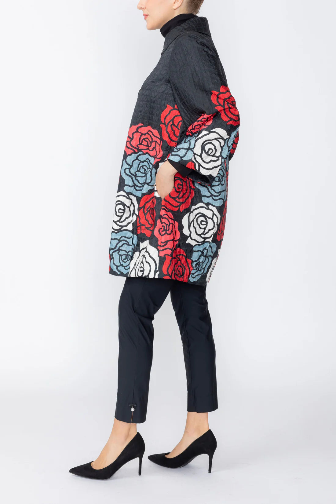IC COLLECTION Long Jacket - C1217J - RED