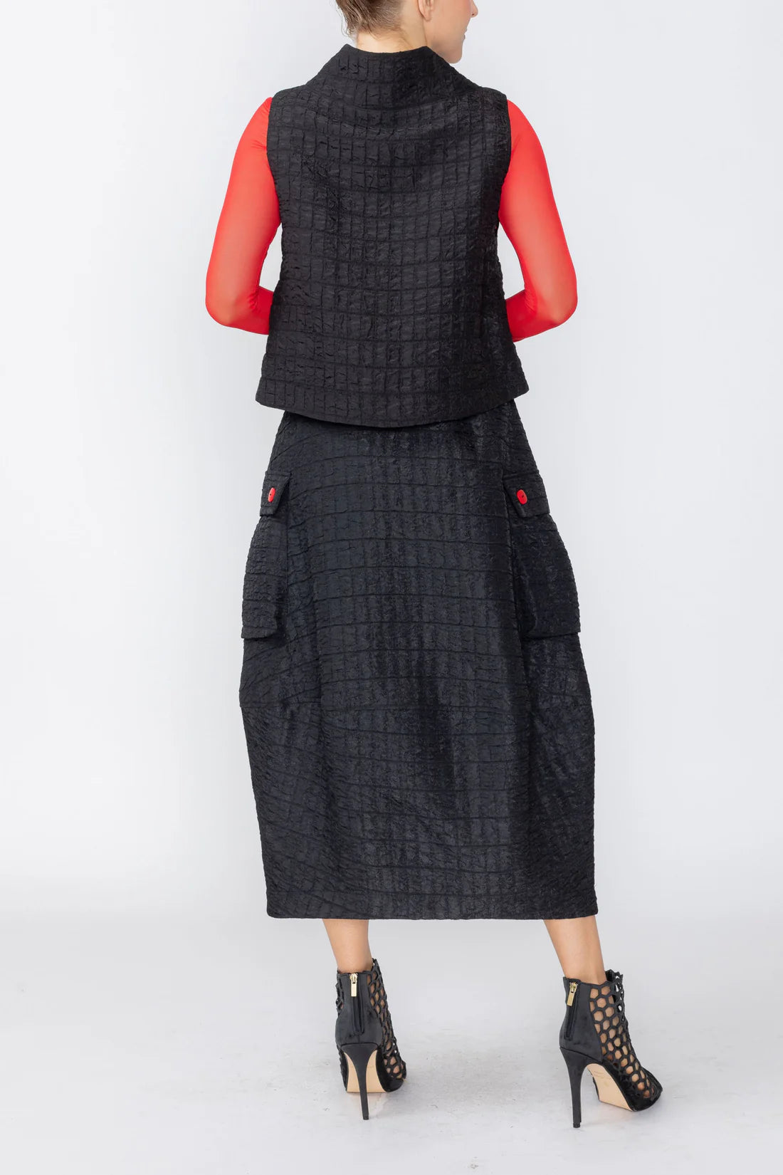 IC COLLECTION Skirt - 1236S - BLACK