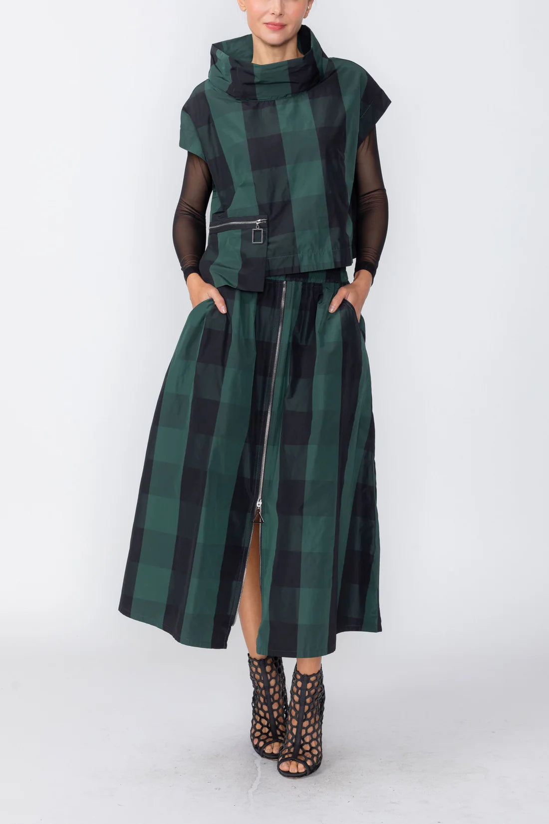 IC COLLECTION Top - C1220T - HUNTER GREEN