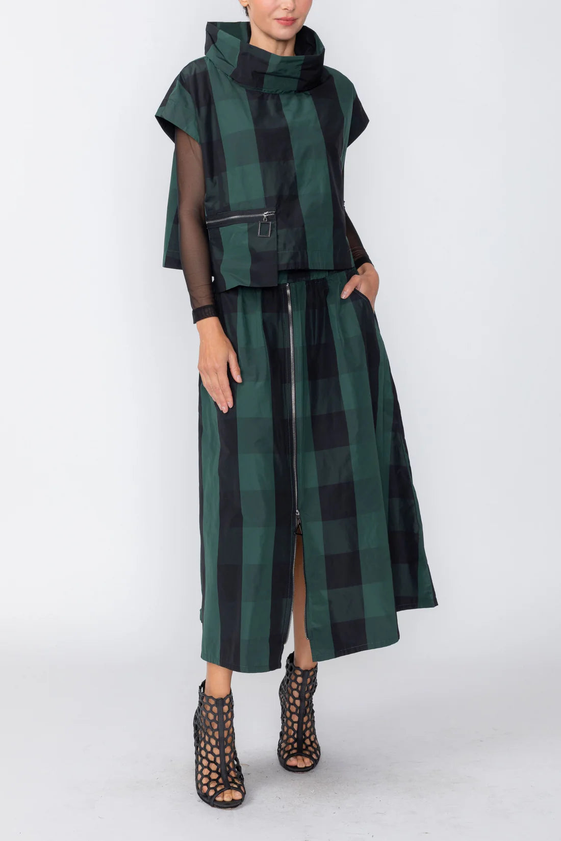 IC COLLECTION Top - C1220T - HUNTER GREEN
