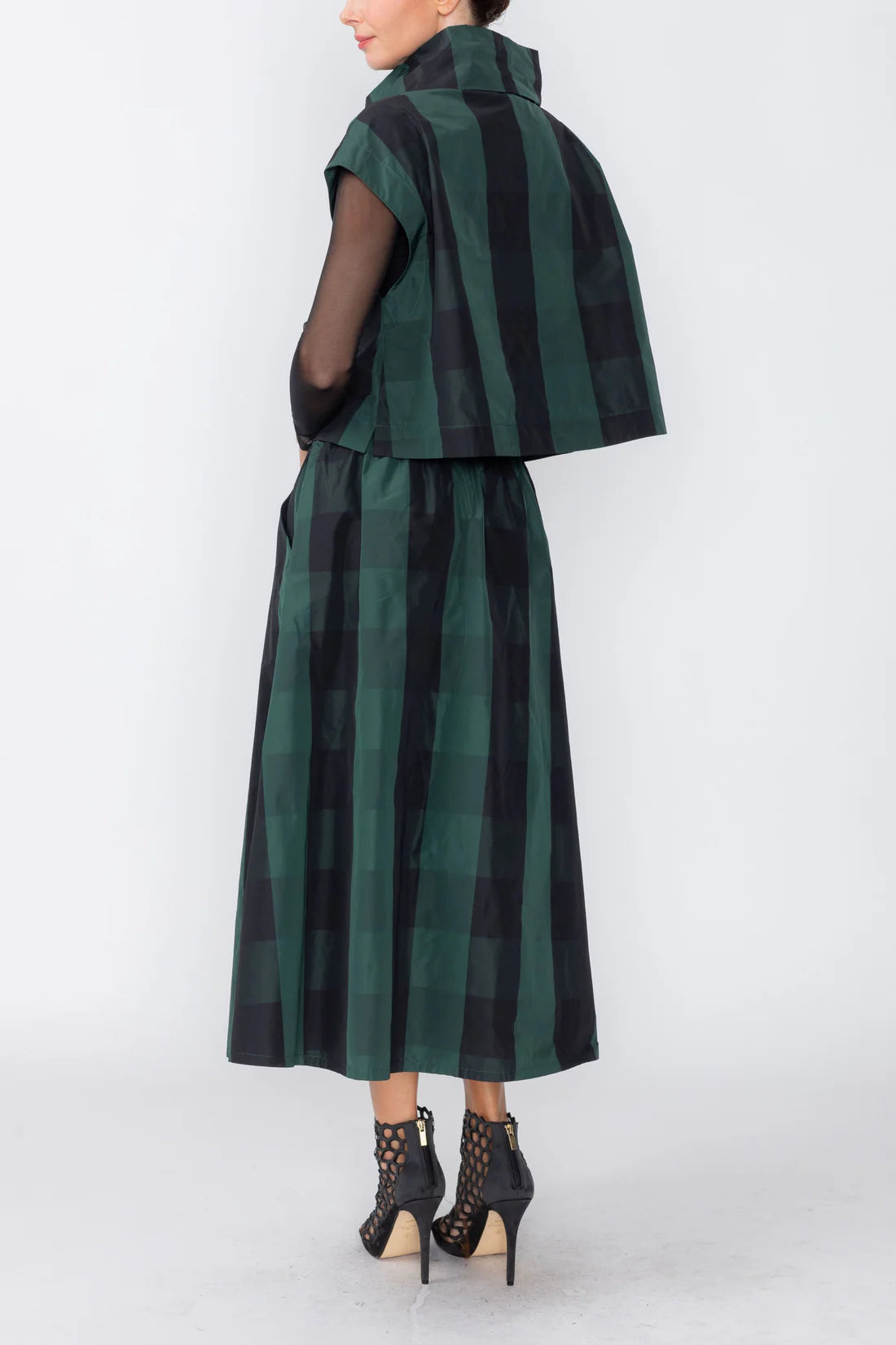 IC COLLECTION Skirt - C1127S - HUNTER GREEN