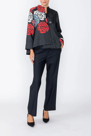 IC COLLECTION One Button Jacket - C1230J - RED