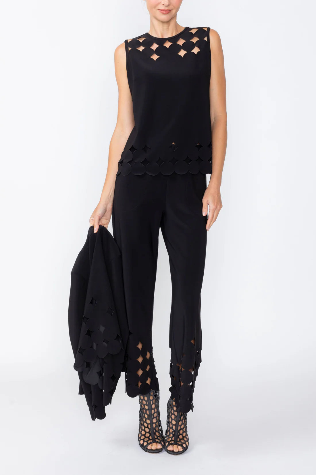 IC COLLECTION Pant - C1237P - BLACK
