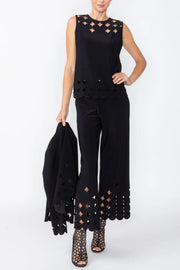 IC COLLECTION Pant - C1237P - BLACK