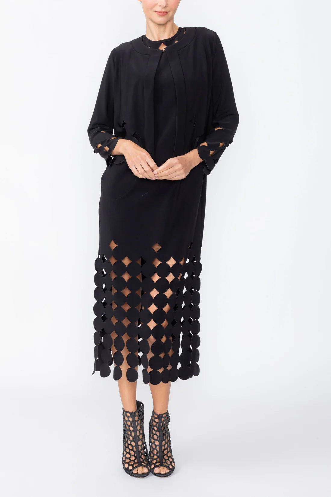 IC COLLECTION Skirt - 1239S - BLACK