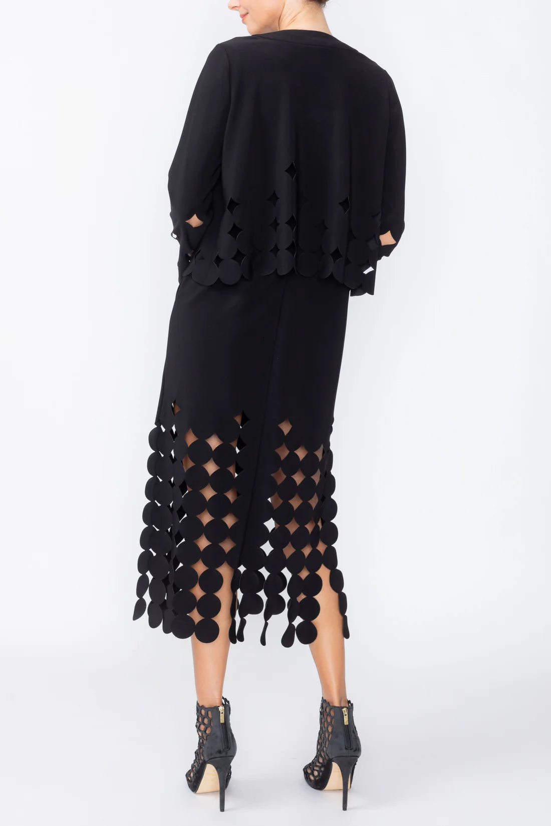 IC COLLECTION Skirt - 1239S - BLACK