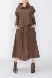 IC COLLECTION Skirt - 1243S - BROWN
