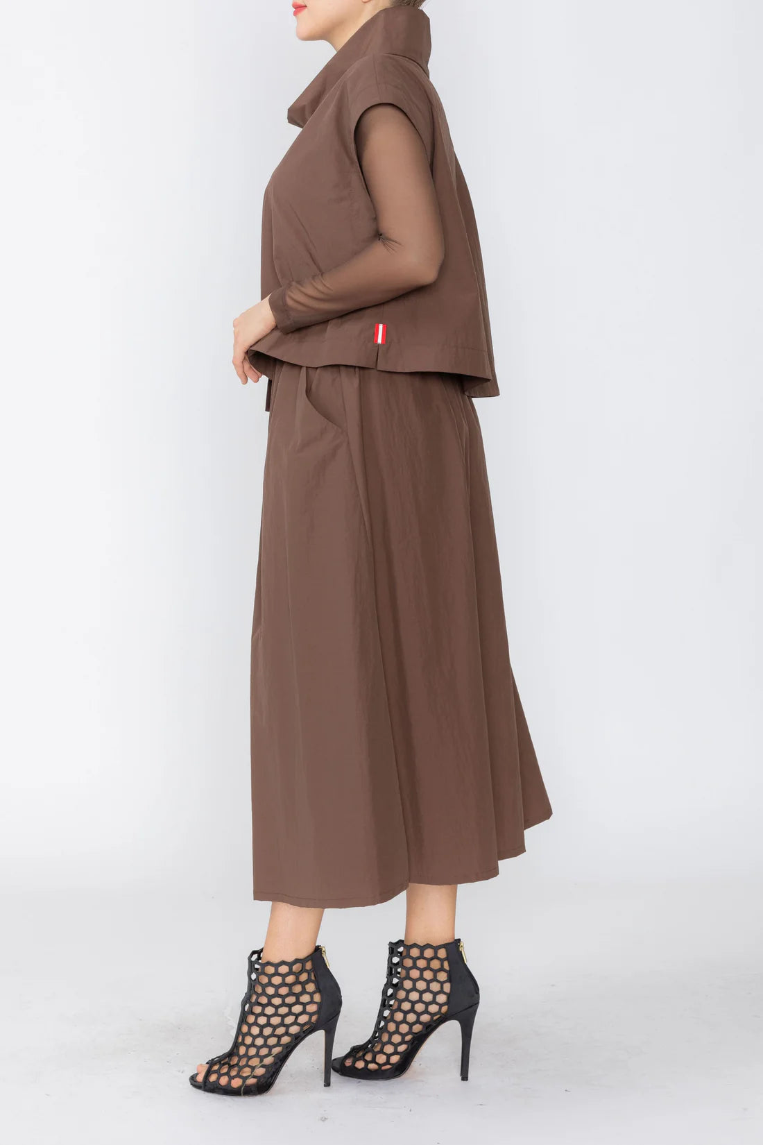 IC COLLECTION Skirt - 1243S - BROWN