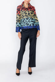 IC COLLECTION Hidden Zip Jacket - C1245J - MULTI