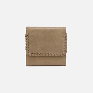 HOBO - Foray Small Wallet - BURNISHED SAGE IN METALLIC LEATHER