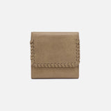 HOBO - Foray Small Wallet - BURNISHED SAGE IN METALLIC LEATHER
