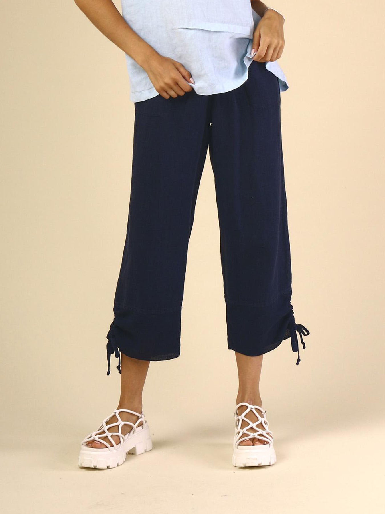 Fenini Tie Crop Pants - C46813