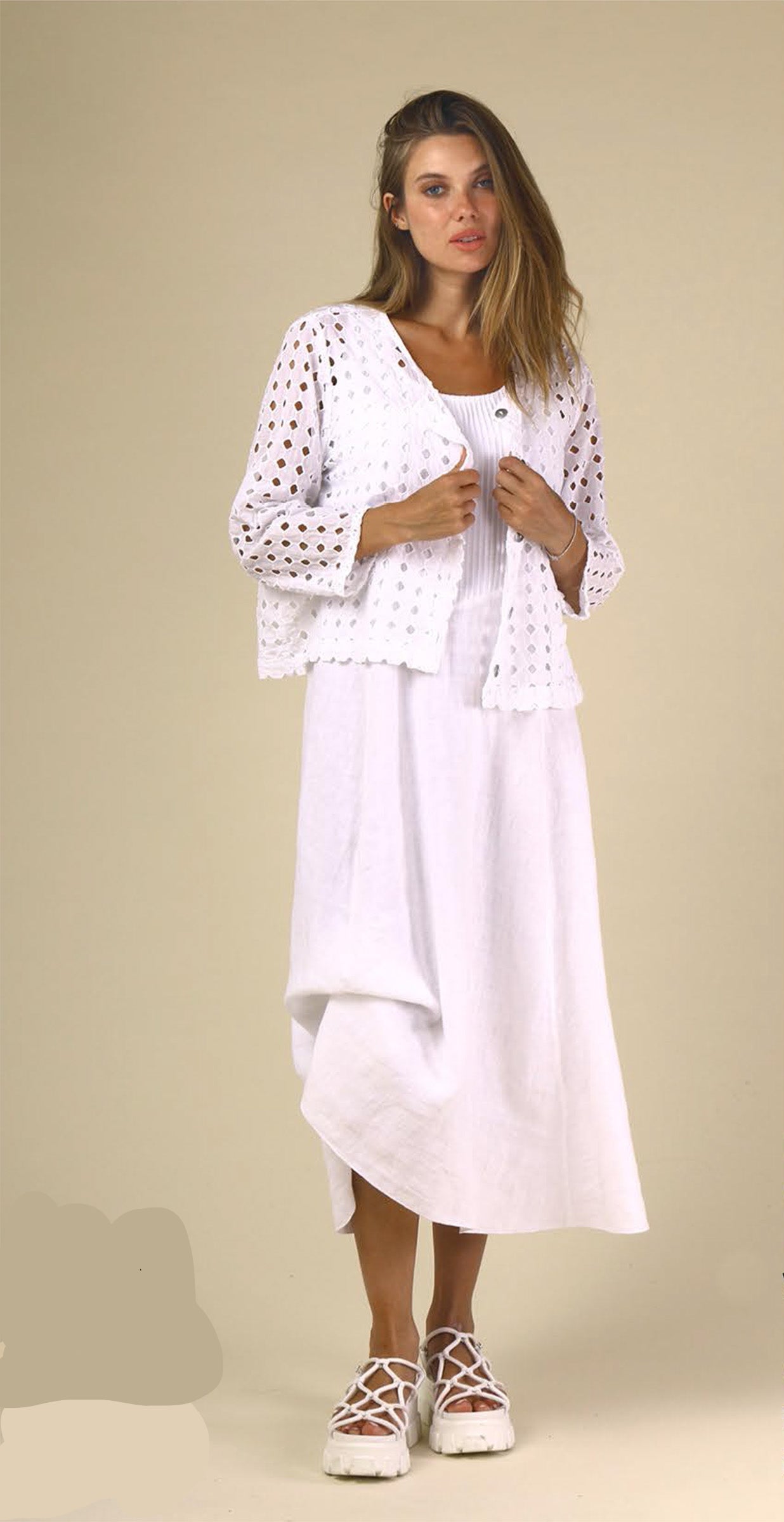 Fenini Embroidered Eyelet Jacket - C46883