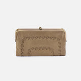 HOBO - Lauren-Clutch Wallet - BURNISHED SAGE IN METALLIC LEATHER