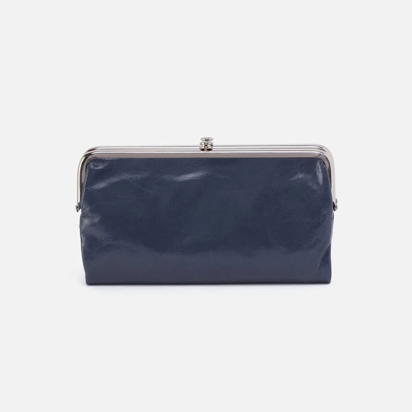 HOBO - Lauren Clutch-Wallet - BLUE STONE IN POLISHED LEATHER