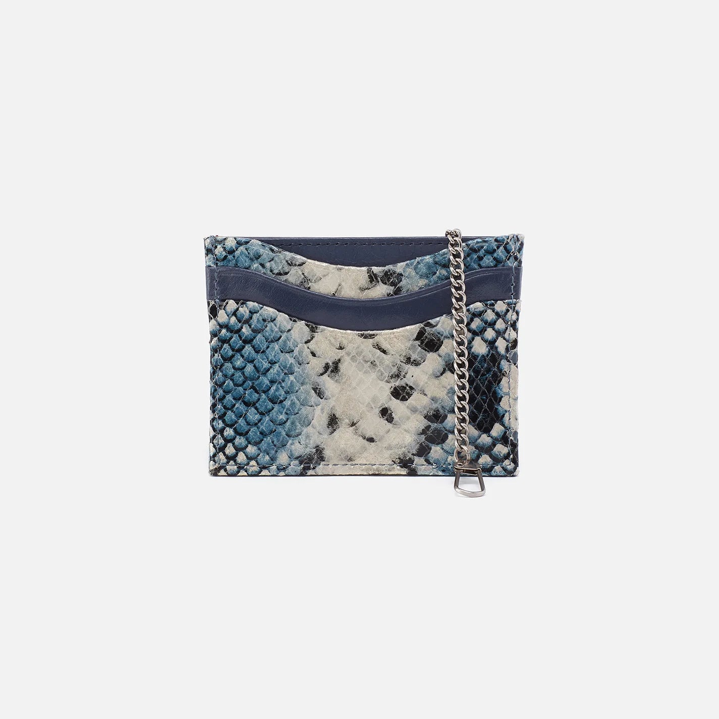 HOBO - Max Card Case - BLUE TEMPEST IN MIXED LEATHERS