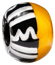 ZSISKA Black & White w/ Mustard Musee Bead - CERAM - BLACK/WHITE/MUSTARD