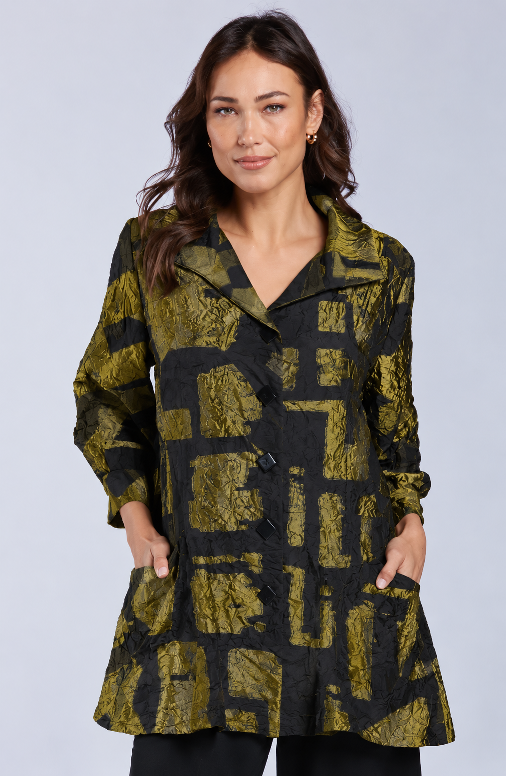 Sydney Project Brooke Button Down Collar Jacket - CJJ1130 - KIWI