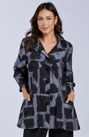Sydney Project Brooke Button Down Collar Jacket - CJJ1130 - SILVER