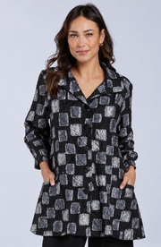 Sydney Project Brooke Button Down Collar Jacket - CJJ1130 - SILVER PEBBLES