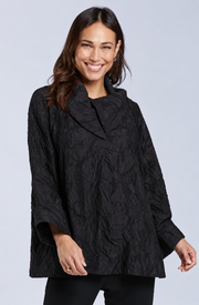 Sydney Project Ora Long Sleeve Cowl Neck Top - CJJ1153 - BLACK