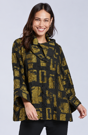 Sydney Project Ora Long Sleeve Cowl Neck Top - CJJ1153 - KIWI
