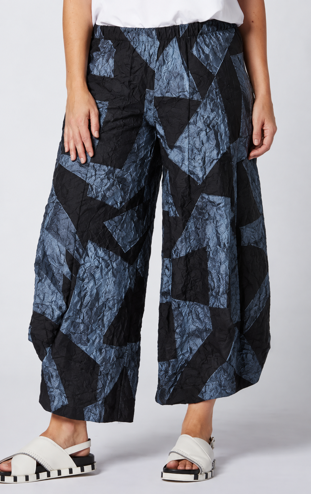 Sydney Project Allie Wide Leg Flowy Pant - CJP115 - BLUE GREY