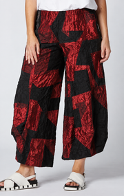 Sydney Project Allie Wide Leg Flowy Pant - CJP115 - CRIMSON