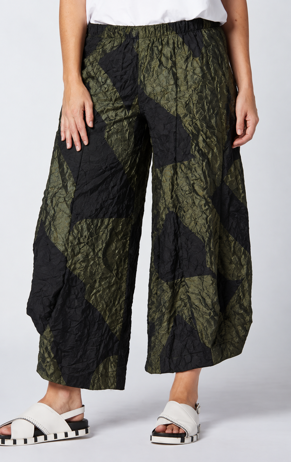 Sydney Project Allie Wide Leg Flowy Pant - CJP115 - OLIVE