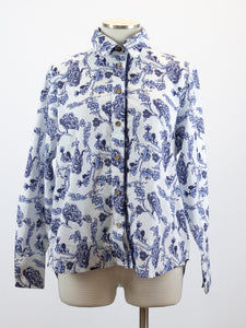 CUPCAKE INTERNATIONAL- CL14-1012-A/ BLUE VINE COTTON SHIRT