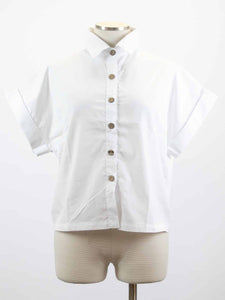 CUPCAKE INTERNATIONAL- CL14-1018-E/ WHITE COTTON SHORT SLEEVE