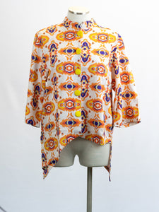 CUPCAKE INTERNATIONAL- CL15-2060-D / Orange Eyes Linen Cotton Jacket