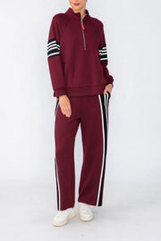IC COLLECTION Top - C1206T - BURGUNDY
