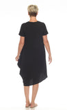 INOAH "Solid Black Textured Knit" Dress
