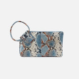 HOBO - Sable Wristlet - BLUE TEMPEST IN PRINTED LEATHER