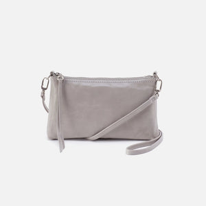 HOBO - Darcy Small Crossbody - LIGHT GREY IN POLISHED LEATHER
