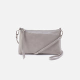 HOBO - Darcy Small Crossbody - LIGHT GREY IN POLISHED LEATHER