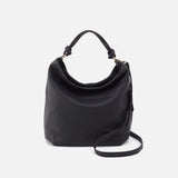 HOBO - Lindley Hobo - BLACK IN SOFT PEBBLED LEATHER