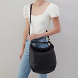 HOBO - Lindley Hobo - BLACK IN SOFT PEBBLED LEATHER
