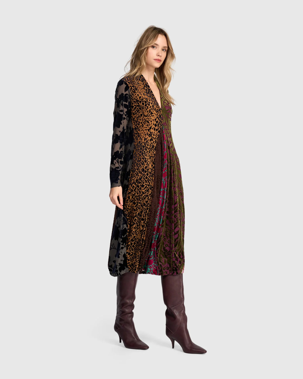 ALEMBIKA Tapestry Cocoon Dress - JEWEL MULTI