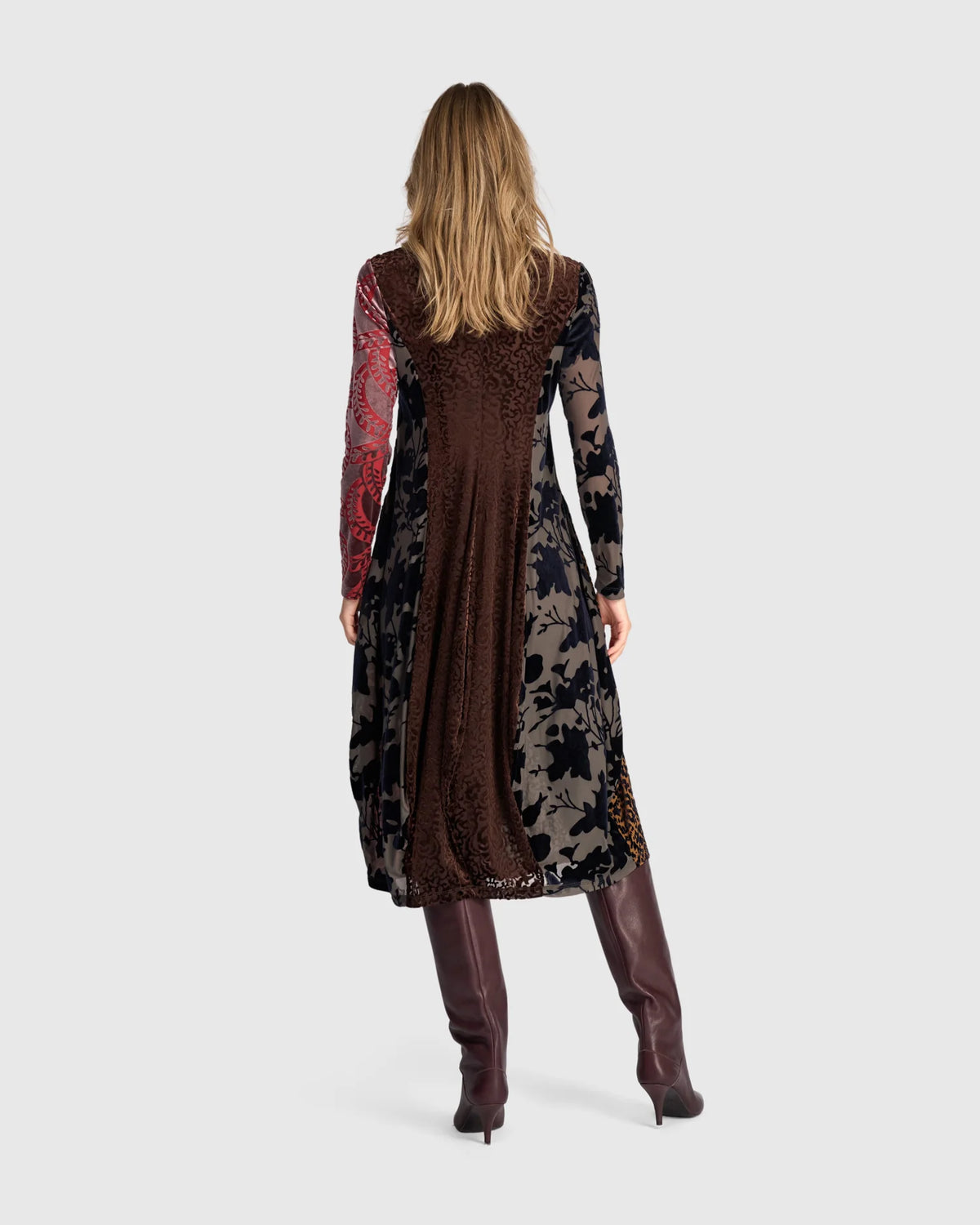 ALEMBIKA Tapestry Cocoon Dress - JEWEL MULTI