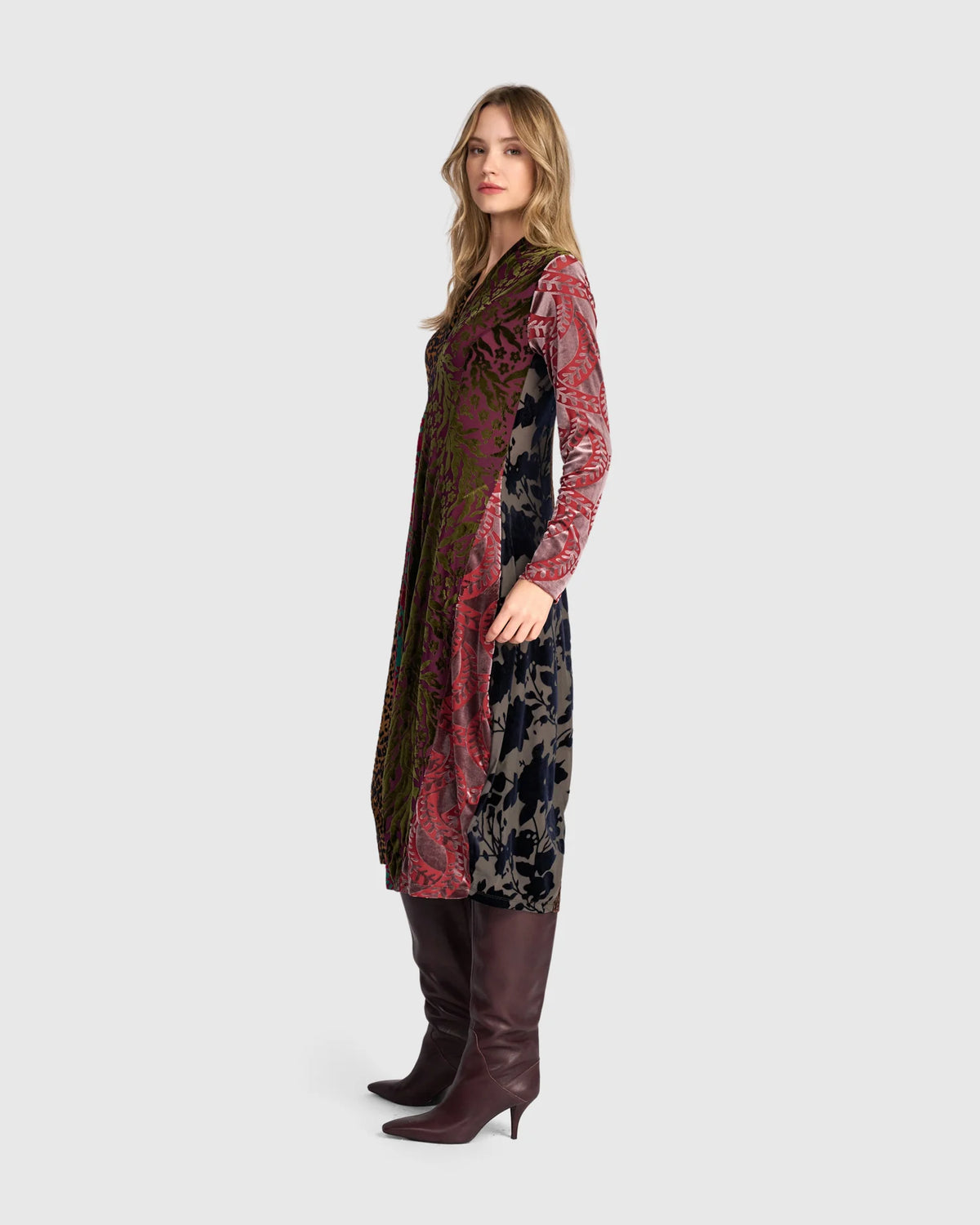 ALEMBIKA Tapestry Cocoon Dress - JEWEL MULTI