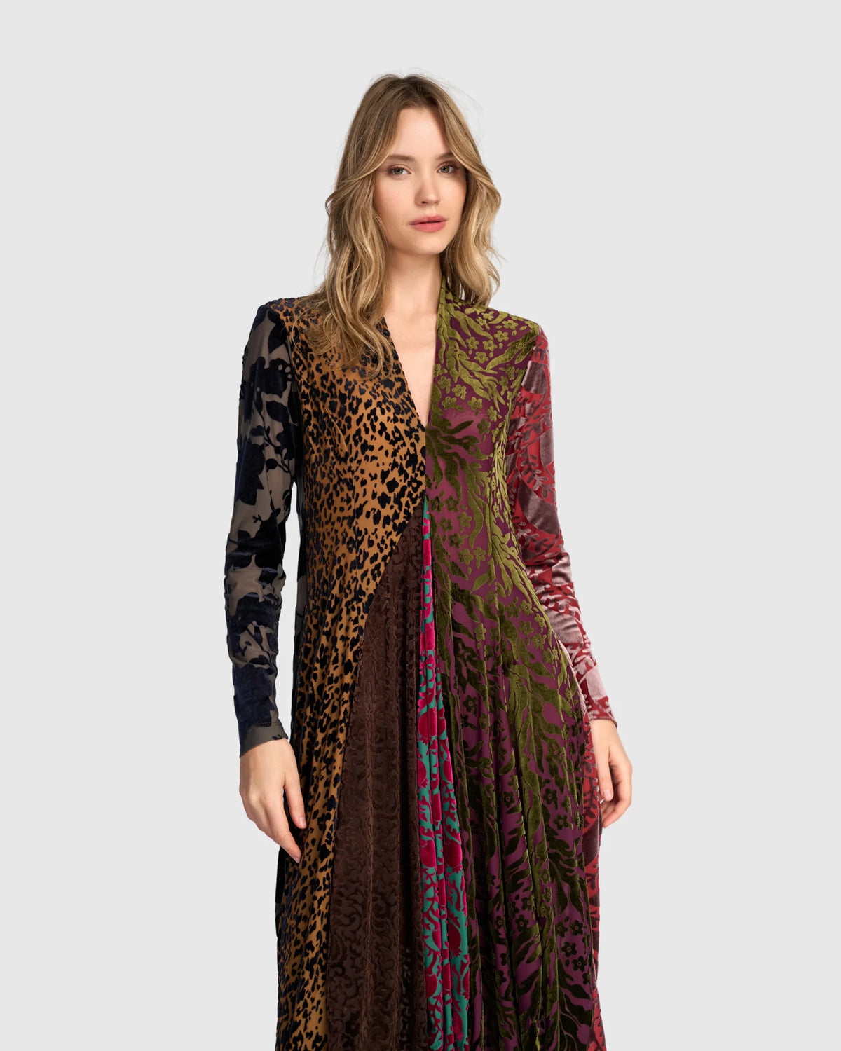ALEMBIKA Tapestry Cocoon Dress - JEWEL MULTI