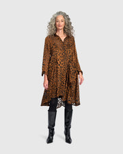 ALEMBIKA Raja Wonderful Dress - AD903C - COGNAC LEOPARD