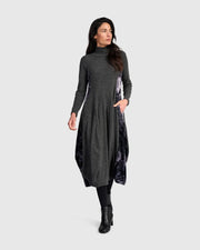 ALEMBIKA Orris Cocoon Dress - AD907G - CARBON