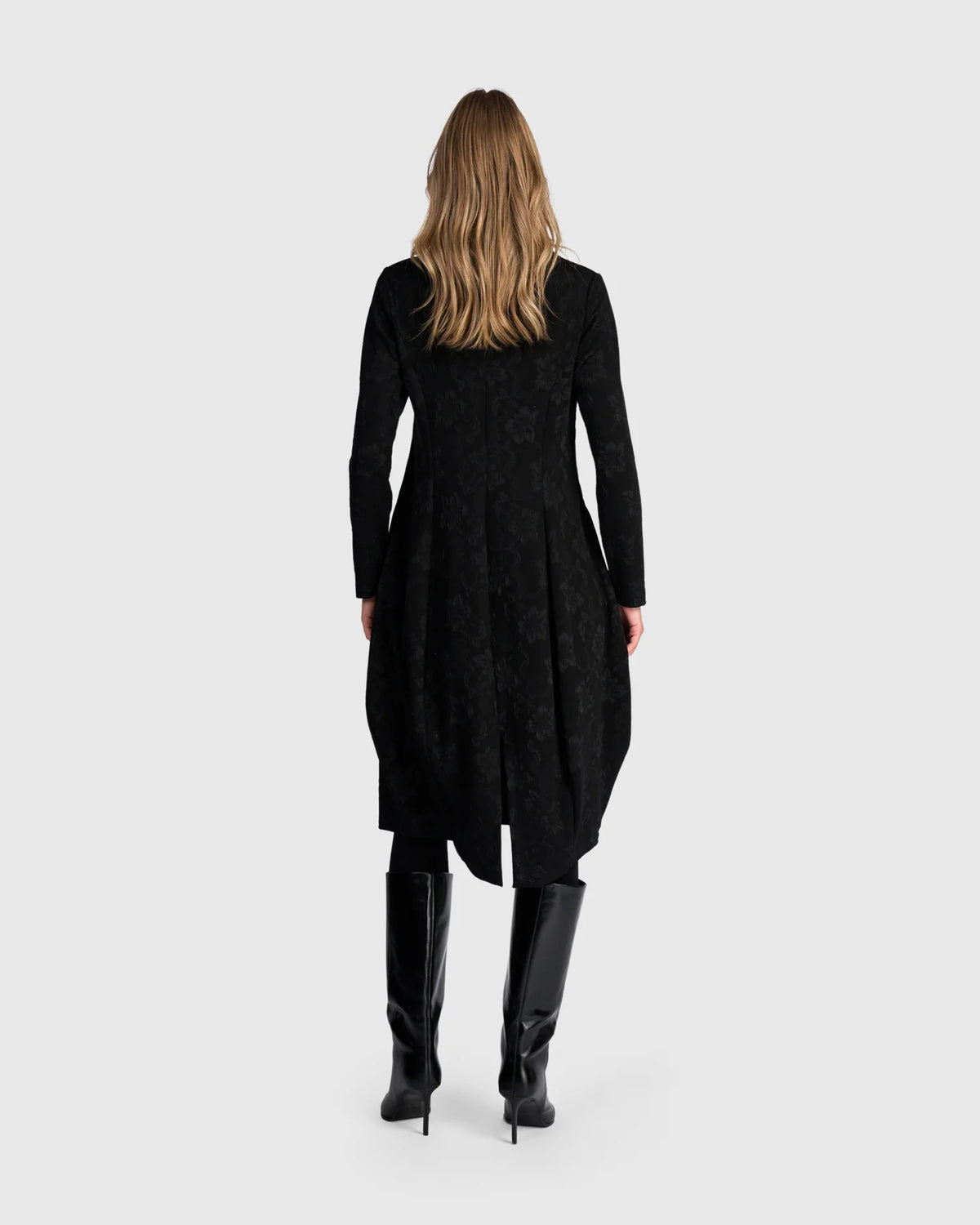 ALEMBIKA Locket Dress - AD911D - BLACK FLORA