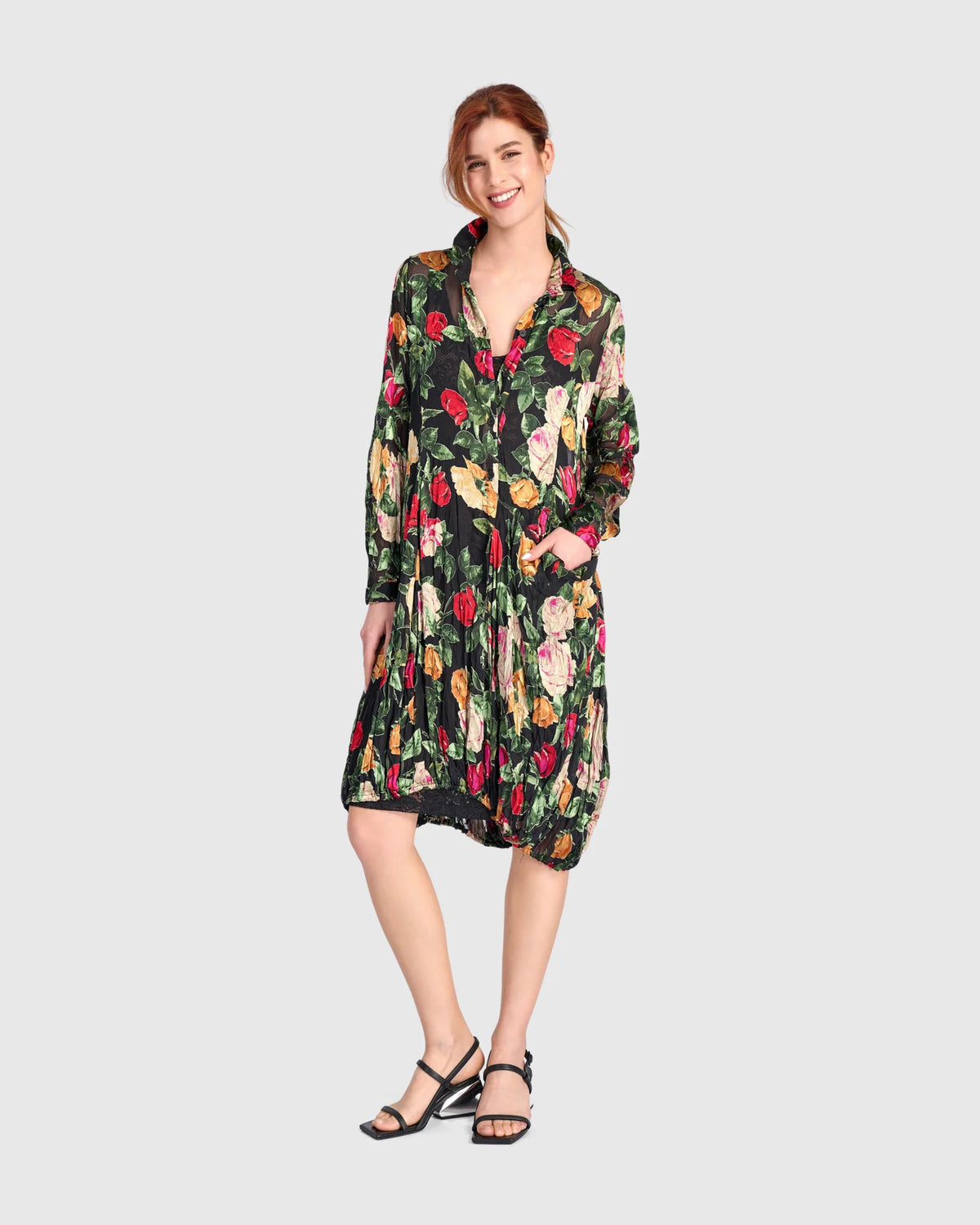 ALEMBIKA Rosehip Wonderful Dress - ED121F - SHEER FLORAL