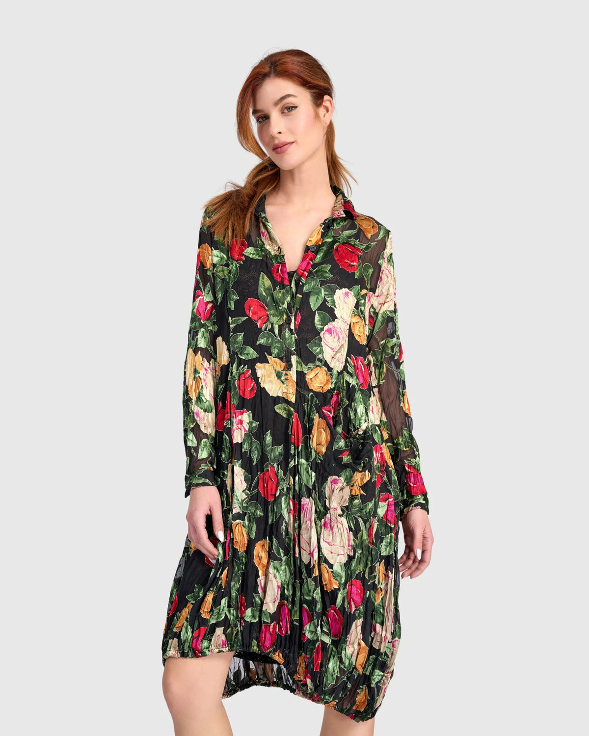 ALEMBIKA Rosehip Wonderful Dress - ED121F - SHEER FLORAL